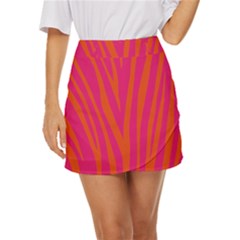 Pattern-002 Mini Front Wrap Skirt