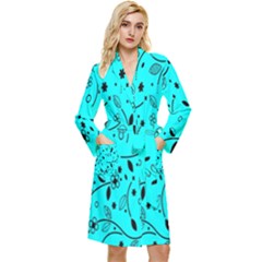 Pattern-003 Long Sleeve Velour Robe by nate14shop