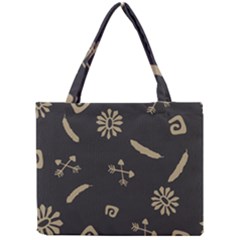 Pattern-dark Mini Tote Bag