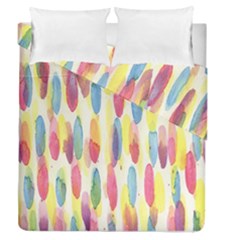 Watercolour-texture Duvet Cover Double Side (queen Size) by nate14shop