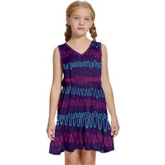 Waves Kids  Sleeveless Tiered Mini Dress