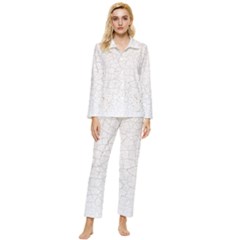  Surface  Womens  Long Sleeve Velvet Pocket Pajamas Set