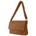 Leather Brown  Full Print Messenger Bag (M) View1