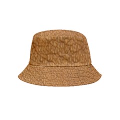 Leather Brown  Bucket Hat (kids)