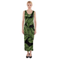  Leaves  Fitted Maxi Dress
