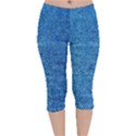 Jeans Blue  Velvet Capri Leggings  View1