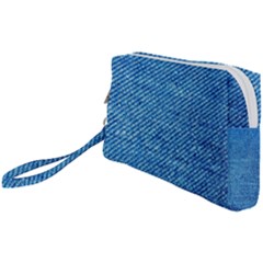 Jeans Blue  Wristlet Pouch Bag (small)