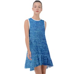 Jeans Blue  Frill Swing Dress by artworkshop