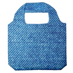 Jeans Blue  Premium Foldable Grocery Recycle Bag by artworkshop