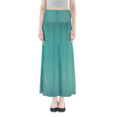 Green Surface  Full Length Maxi Skirt by artworkshop