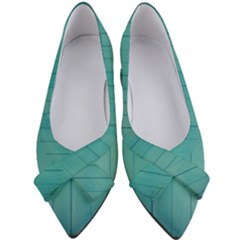 Green Surface  Women s Bow Heels