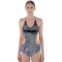 Ice Frost Crystals Cut-Out One Piece Swimsuit View1