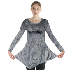 Ice Frost Crystals Long Sleeve Tunic  by artworkshop