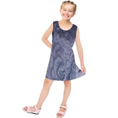 Ice Frost Crystals Kids  Tunic Dress by artworkshop