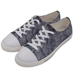 Ice Frost Crystals Men s Low Top Canvas Sneakers