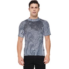 Ice Frost Crystals Men s Short Sleeve Rash Guard by artworkshop