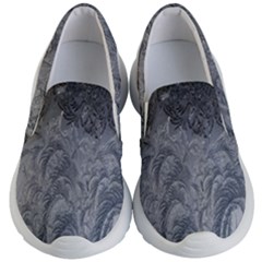 Ice Frost Crystals Kids Lightweight Slip Ons by artworkshop