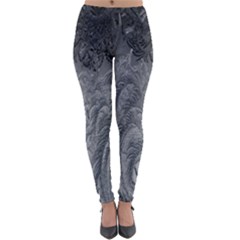 Ice Frost Crystals Lightweight Velour Leggings