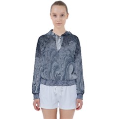 Ice Frost Crystals Women s Tie Up Sweat