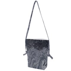 Ice Frost Crystals Folding Shoulder Bag