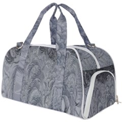 Ice Frost Crystals Burner Gym Duffel Bag by artworkshop