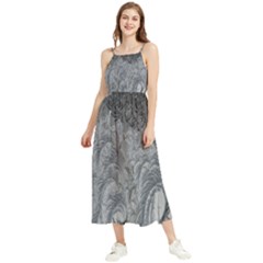 Ice Frost Crystals Boho Sleeveless Summer Dress