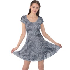 Ice Frost Crystals Cap Sleeve Dress by artworkshop