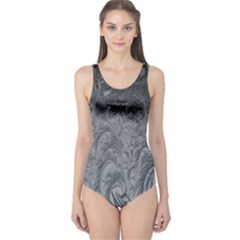 Ice Frost Crystals One Piece Swimsuit by artworkshop