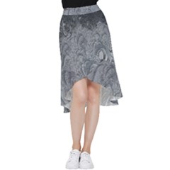 Ice Frost Crystals Frill Hi Low Chiffon Skirt by artworkshop