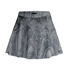 Ice Frost Crystals Mini Flare Skirt by artworkshop