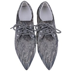 Ice Frost Crystals Pointed Oxford Shoes by artworkshop