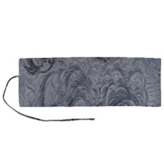 Ice Frost Crystals Roll Up Canvas Pencil Holder (m) by artworkshop