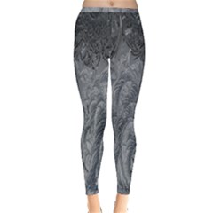 Ice Frost Crystals Inside Out Leggings by artworkshop