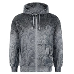 Ice Frost Crystals Men s Zipper Hoodie by artworkshop