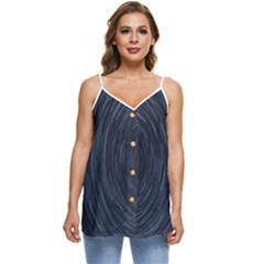  Stars Rotation  Casual Spaghetti Strap Chiffon Top by artworkshop