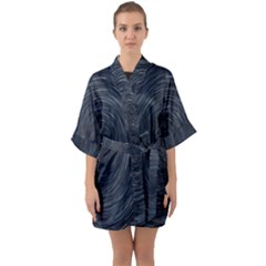  Stars Rotation  Half Sleeve Satin Kimono 