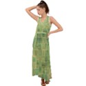 Bathroom Ceramic  V-Neck Chiffon Maxi Dress View1