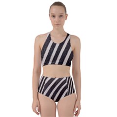  Zebra Pattern  Racer Back Bikini Set by artworkshop