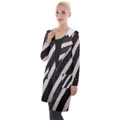  Zebra Pattern  Hooded Pocket Cardigan by artworkshop