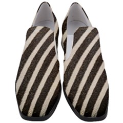  Zebra Pattern  Women Slip On Heel Loafers by artworkshop