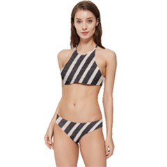  Zebra Pattern  Banded Triangle Bikini Set by artworkshop