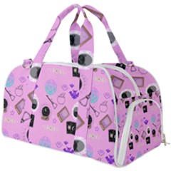 Pink Goth Burner Gym Duffel Bag by InPlainSightStyle