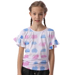 Background Collor Kids  Cut Out Flutter Sleeves by nate14shop