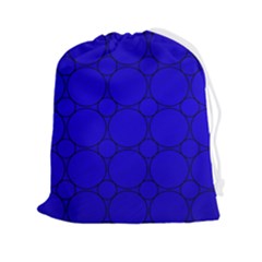 Background-blue Drawstring Pouch (2xl) by nate14shop