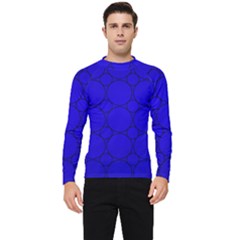 Background-blue Men s Long Sleeve Rash Guard by nate14shop