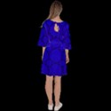 Background-blue Velour Kimono Dress View4