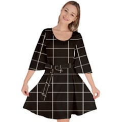 Black Box Box Velour Kimono Dress