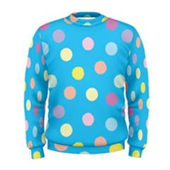 Blue Polkadot Men s Sweatshirt by nate14shop