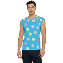 Blue Polkadot Men s Raglan Cap Sleeve Tee by nate14shop