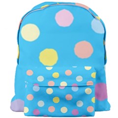 Blue Polkadot Giant Full Print Backpack by nate14shop